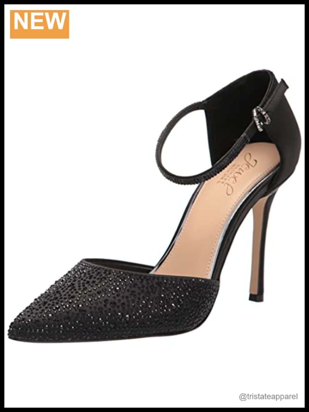 Ankle Strap Stiletto Heeled Sandals - Picture 1 of 6
